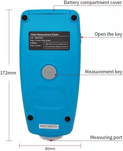 مقياس الألوان المحمول محلل الألوان الرقمية الدقيقة مختبر مقياس الألوان فاحص فرق اللون متر TFT اللون عرض عيار 4 مللي متر in Kuwait