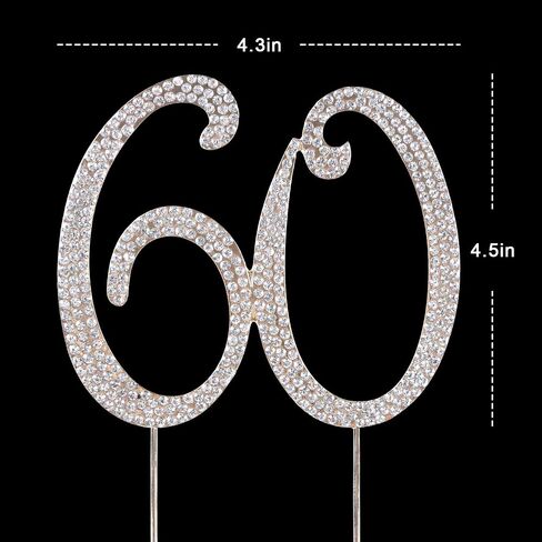 Scotamalone15 Cake Topper Premium Bling Rhinestone Diamond Gems in Saudi Arabia
