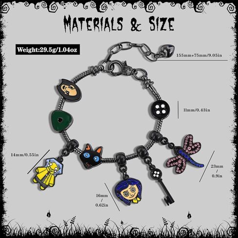 FANCIBAND كورالاين البضائع الفولاذ المقاوم للصدأ أساور سحرية للنساء DIY بها بنفسك الكرتون ثعبان سلسلة سوار لحفلة عيد ميلاد هدايا الهالوين in Kuwait