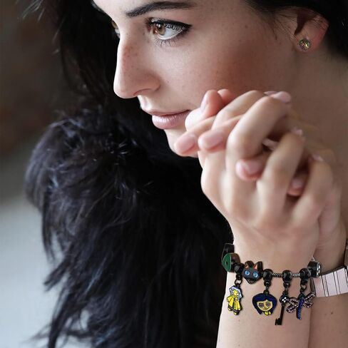 FANCIBAND كورالاين البضائع الفولاذ المقاوم للصدأ أساور سحرية للنساء DIY بها بنفسك الكرتون ثعبان سلسلة سوار لحفلة عيد ميلاد هدايا الهالوين in Kuwait