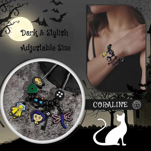 FANCIBAND كورالاين البضائع الفولاذ المقاوم للصدأ أساور سحرية للنساء DIY بها بنفسك الكرتون ثعبان سلسلة سوار لحفلة عيد ميلاد هدايا الهالوين in Kuwait