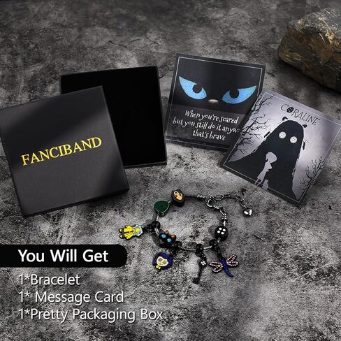 FANCIBAND كورالاين البضائع الفولاذ المقاوم للصدأ أساور سحرية للنساء DIY بها بنفسك الكرتون ثعبان سلسلة سوار لحفلة عيد ميلاد هدايا الهالوين in Kuwait