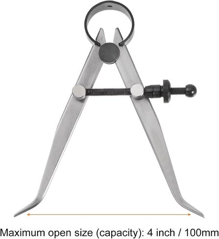 Spring Joint Caliper 12 inch / 300mm Adjustable Spring Inside Caliper with Solid Nut for Wood Turning Lathe Work in Saudi Arabia