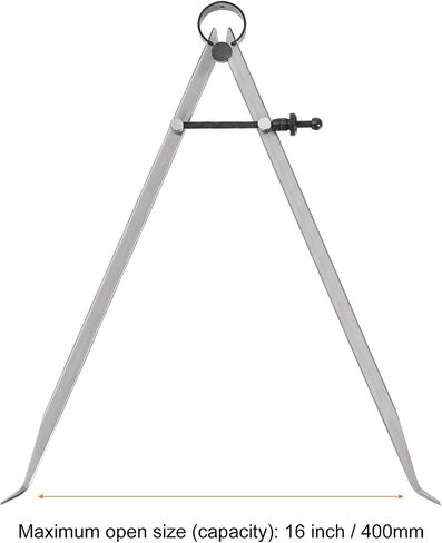 Spring Joint Caliper 12 inch / 300mm Adjustable Spring Inside Caliper with Solid Nut for Wood Turning Lathe Work in Saudi Arabia