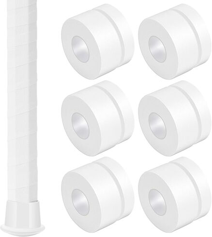 12 Rolls 30 ft Lacrosse Tape 1 Inch and 1/2 Inch Non Pre Cut Lacrosse Stick Tape Cotton Sweat Absorbent Lacrosse Tape for Stick (Black, White) in Saudi Arabia