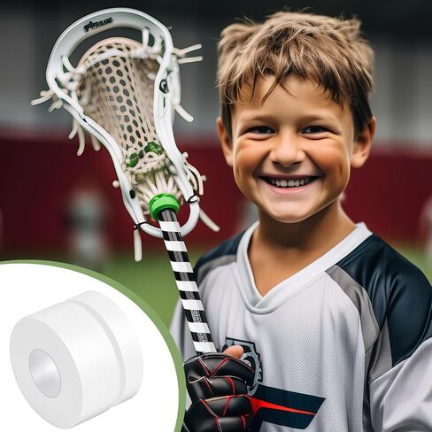 12 Rolls 30 ft Lacrosse Tape 1 Inch and 1/2 Inch Non Pre Cut Lacrosse Stick Tape Cotton Sweat Absorbent Lacrosse Tape for Stick (Black, White) in Saudi Arabia