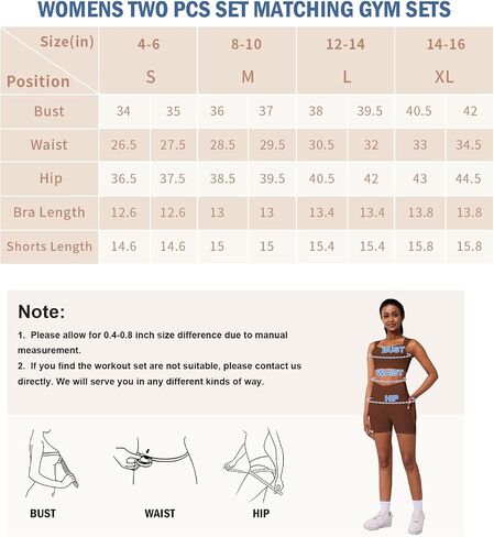 Casei Womens Workout Sets 2 Piece Outfits Ribbed Crop Tank Square Neck High Waist Biker Shorts Tracksuit with Pockets in Saudi Arabia