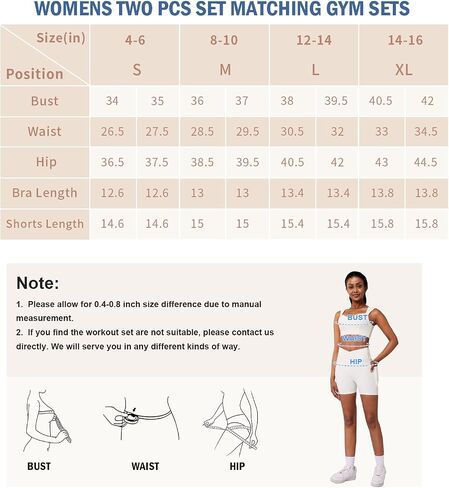 Casei Womens Workout Sets 2 Piece Outfits Ribbed Crop Tank Square Neck High Waist Biker Shorts Tracksuit with Pockets in Saudi Arabia