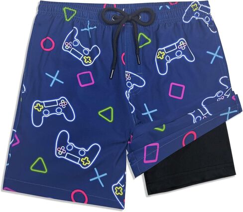 LUCOWEE Boys Swim Trunks Soft Boxers Lined no Chafe Swimsuit Bathing Shorts Sandless Quick Dry UPF 50+ Functional Drawstring in Saudi Arabia