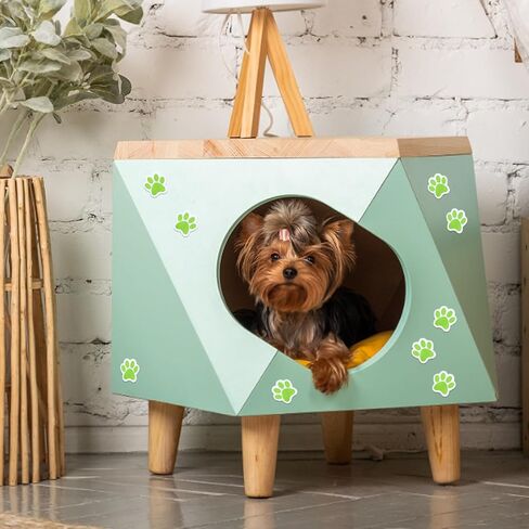 500PCS Colorful Paw Print Stickers Roll, 1" Self-Adhesive Dog Paw Stickers in Saudi Arabia