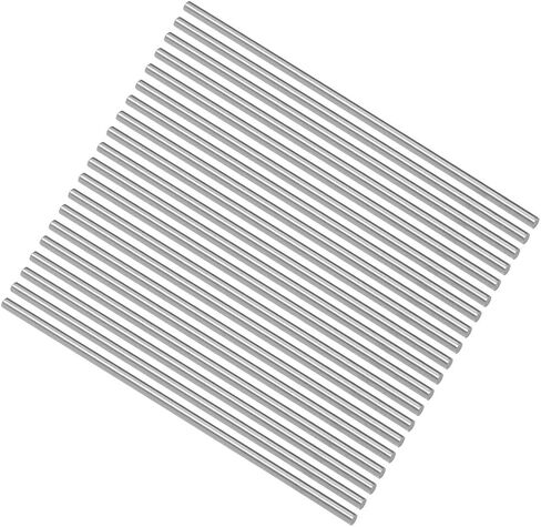 uxcell Round Steel Rod, 2.8mm HSS Lathe Bar Stock Tool 100mm Long, for Shaft Gear Drill Lathes Boring Machine Turning Miniature Axle, Cylindrical Pin DIY Craft Tool, 20pcs in Saudi Arabia