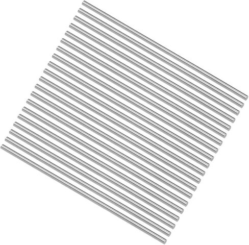 uxcell Round Steel Rod, 2.8mm HSS Lathe Bar Stock Tool 100mm Long, for Shaft Gear Drill Lathes Boring Machine Turning Miniature Axle, Cylindrical Pin DIY Craft Tool, 20pcs in Saudi Arabia