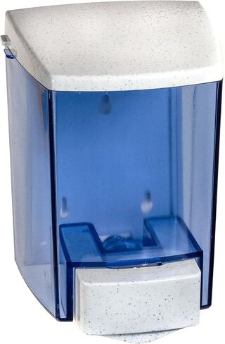 San Jamar S30TBL Classic Bulk Liquid/Lotion Soap & Hand Sanitizer Dispenser, 30 oz. Capacity, Arctic Blue in Saudi Arabia