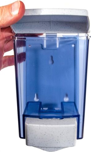 San Jamar S30TBL Classic Bulk Liquid/Lotion Soap & Hand Sanitizer Dispenser, 30 oz. Capacity, Arctic Blue in Saudi Arabia