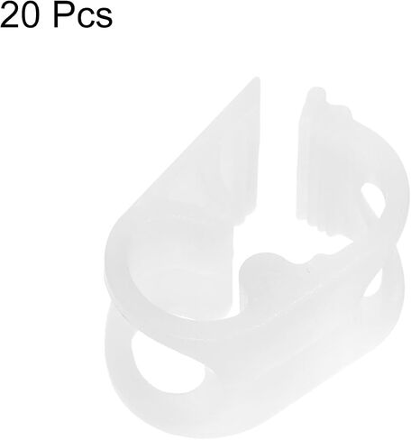uxcell Plastic Tubing Clamps, 20pcs 1/8"-1/4" Tube OD Adjustable Tube Clamp Laboratory Pinch Valve Flow Control Hose Clamp in Saudi Arabia