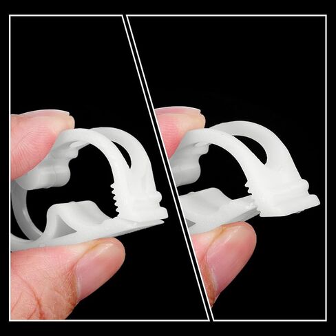 uxcell Plastic Tubing Clamps, 20pcs 1/8"-1/4" Tube OD Adjustable Tube Clamp Laboratory Pinch Valve Flow Control Hose Clamp in Saudi Arabia