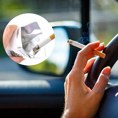 جيب منفضة سجائر الحقيبة مقاومة للحريق PVC، 4 قطع منفضة سجائر محمولة قابلة لإعادة الاستخدام مع غطاء مقاوم للرائحة، منفضة سجائر لطيفة للسفر والتخلص من مؤخرة السجائر في الهواء الطلق للاستخدام في السفر بألوان متنوعة in Kuwait