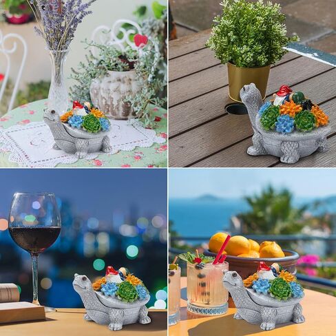 Ashtray, Turtle Ashtrays Ash Tray for Outside Patio, Smokeless Indoor Outdoor Ashtray with Lid Drunk Gnome Decor, Cute Cool Smoking Cigarettes Accessories Smokers Gifts for Men Women in Saudi Arabia