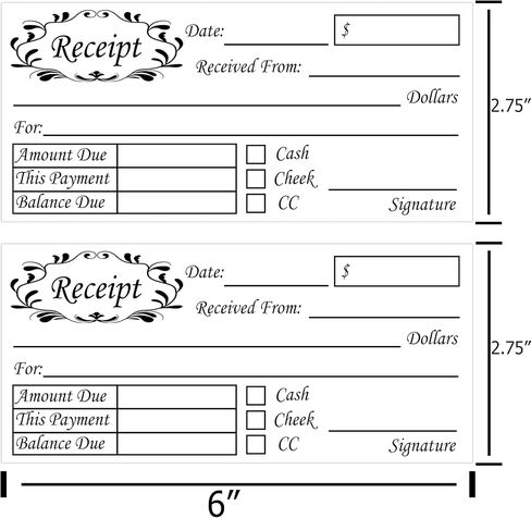 50 Sets Receipt Book Order Forms Pad 2 Part Carbonless 2.75 x 6 Inch Sales Receipt Form, Invoice Pad Invoice Book for Small Business in Saudi Arabia