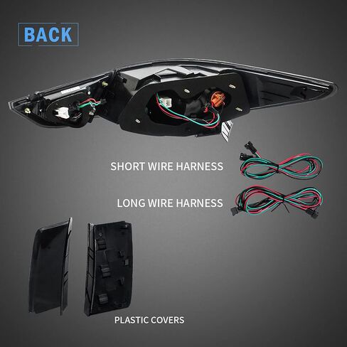 مصابيح خلفية LED من VLAND لسيارة Hyundai Sonata 2011 2012 2013 2014 (فقط للإصدار الأمريكي) (دخان)، غير مناسبة لـ 2013-2014 (2.0T/2.0T Limited) in Saudi Arabia