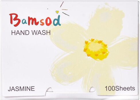 Bamsod Soap Sheets for Hand Washing Portable Travel Soap Sheets Camping Mini Soap, Portable Soap Sheets (jasmine, 3 boxes) in Saudi Arabia