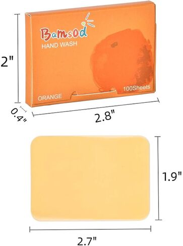 Bamsod Soap Sheets for Hand Washing Portable Travel Soap Sheets Camping Mini Soap, Portable Soap Sheets (jasmine, 3 boxes) in Saudi Arabia