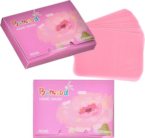 Bamsod Soap Sheets for Hand Washing Portable Travel Soap Sheets Camping Mini Soap, Portable Soap Sheets (jasmine, 3 boxes) in Saudi Arabia