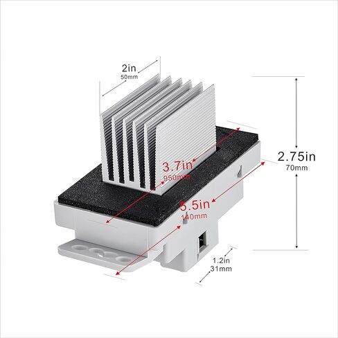 طقم مقاوم محرك منفاخ HVAC متوافق مع Chevy، GMC - Silverado، Tahoe، Suburban، Avalanche، Sierra، Yukon XL Rplace # 15-81773، 15-80567، 89018778، 89019351، 19260762 in Kuwait