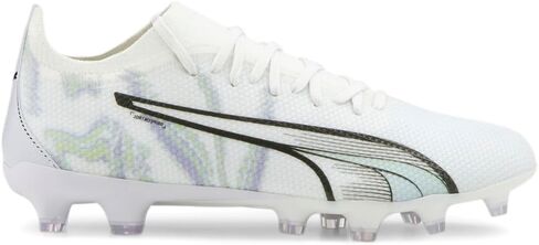 حذاء PUMA للسيدات Ultra Match Brilliance Firm Ground/Ag لكرة القدم، أرضية ثابتة - أبيض - مقاس 8 M in Saudi Arabia
