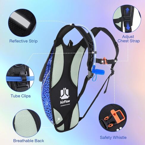 Hydration Pack with 2L Hydration Bladder Lightweight Insulation Water Rucksack Backpack Bladder Bag Cycling Bicycle Bike/Hiking Climbing Pouch in Saudi Arabia