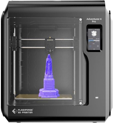 FLASHFORGE 3D Printer Adventurer 4 Pro, 30-Point Auto Leveling, Max 5X Faster 300mm/s Printing, Efficient Cooling System with Copper & Hardened Nozzle Bundle Perfect for ABS/PLA/PC/PETG/PETG-CF/PLA-CF in Saudi Arabia