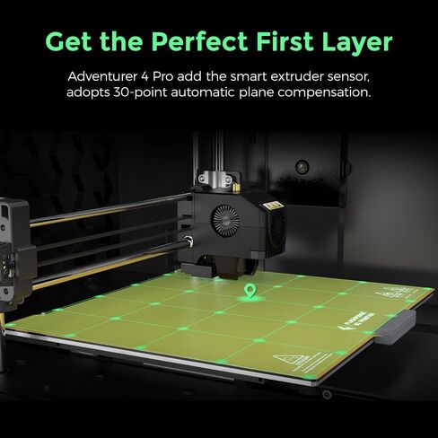FLASHFORGE 3D Printer Adventurer 4 Pro, 30-Point Auto Leveling, Max 5X Faster 300mm/s Printing, Efficient Cooling System with Copper & Hardened Nozzle Bundle Perfect for ABS/PLA/PC/PETG/PETG-CF/PLA-CF in Saudi Arabia