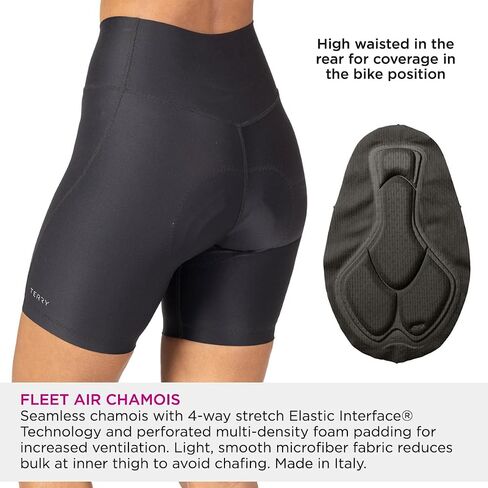 Terry Cycling Shorts, Glamazon Padded Bike Shorts for Women, Trendy Womens Short with Fleet Air Chamois in Saudi Arabia