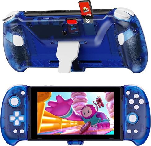 NexiGo Hall Effect Gripcon with Kickstand and HDMI Out for TV Docking, Hall Sensing Joystick for Switch/Switch OLED, Handheld Mode, 4K/1080P Supported HDMI and USB 3.0 Port, Blue in Saudi Arabia