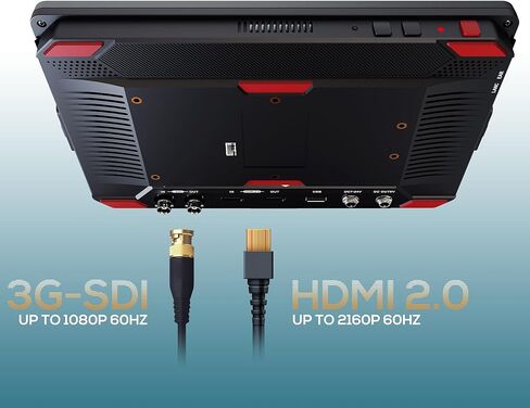 شاشة مراقبة ميدانية للكاميرا مقاس 10.1 بوصات مع شاشة تعمل باللمس بدقة 1920 × 1200 IPS FHD، وشاشة فيديو 3G-SDI/ 4K HDMI DSLR مع 1500Nits 3D-LUT HDR in Kuwait