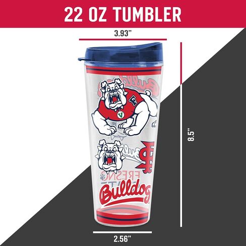 Rico Industries NCAA College Double Wall Mayhem 16oz Or 20oz Tritan Tumbler W Lid in Saudi Arabia