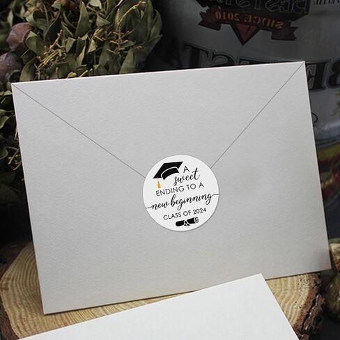 120 x Graduation Sticker, Graduation Celebration, Invitation Sticker, Graduation Party, Class of 2024, Class of 2024 Grad Favor Label, College High School Graduate Thank You Tags (Class of 2024) in Saudi Arabia
