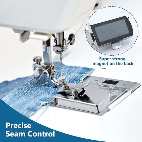 Magnetic Seam Guide for Sewing Machine,Universal Seam Guide, Hemmer Guide,Multifunctional Hem Guide for Industrial and Home Sewing Machine, Sewing Suppie Accessories of Guide Sewing Foot in Kuwait