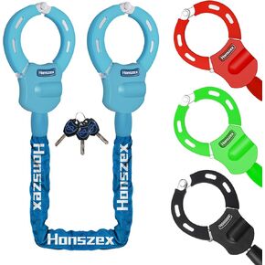 Electric Scooter Locks Anti Theft, E Scooter Phone Holder & Scooter Chain Lock with Key, Heavy-Duty Anti-Theft Lock with Waterproof Storage Bag, Accessories for Electric Scooters and Bicycles in Kuwait