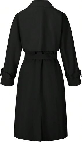 معطف Bellivera Women's Trench Coat Long Lound Sould Spring Fall Fall With With Belt in Kuwait