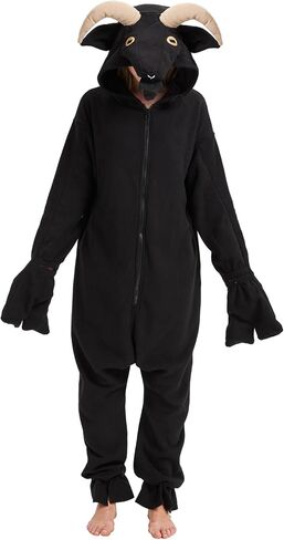 زي غنم البالغين Onesie Cosplay Goat Costume Halloween Sheep Onesie Complay Cosplay Animal Costume Women Men in Kuwait