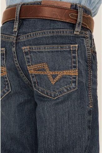 Cody James Boys' Little Saguaro Dark Wash Mid Rise Stretch Slim Bootcut Jeans - Cbsp20j10-Lit in Saudi Arabia