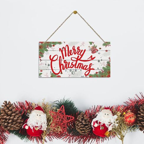 Christmas Decor for Bathroom, Decorative Wood Hanging Wood Plaque, Funny Bathroom Sign, Farmhouse Home Decor, Rustic Door Hanger, Wood Decorations for Bathroom, Christmas Wall Decor With Rope in Saudi Arabia
