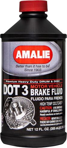 AMALIE Dot 3 Brake Fluid (160-65031-92) 12 Ounce Bottle, Pack of 12 in Saudi Arabia