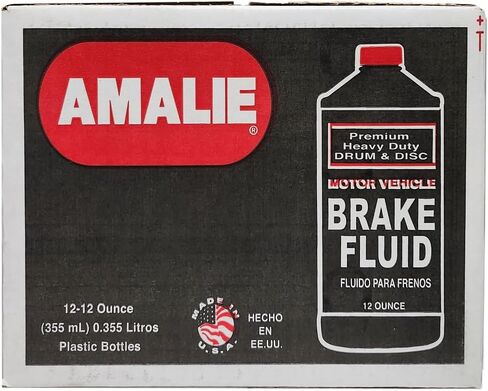 AMALIE Dot 3 Brake Fluid (160-65031-92) 12 Ounce Bottle, Pack of 12 in Saudi Arabia