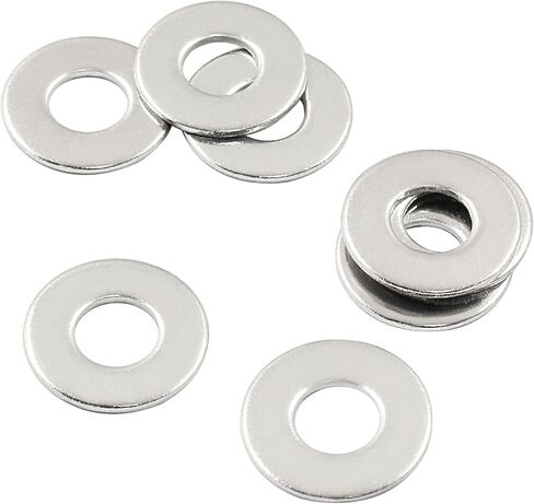 Murtenze 200PCS #8 Flat Washer 304 Stainless Steel SAE Flat Washer for Bolt Screw(#8) in Kuwait