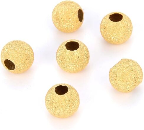 20pcs Adabele Authentic 925 Sterling Silver 4mm (0.16 Inch) Small Stardust Round Spacer Loose Beads (Hole 2mm) for Jewelry Making SS144 in Kuwait
