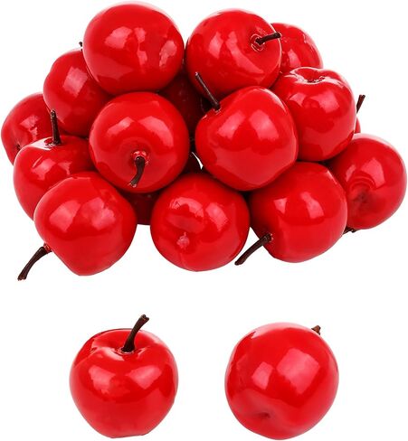 20 PCS Mini Mini Red Apples ، 1.8 inch LifeLike Red Apples Apple Decor Decor in Kuwait