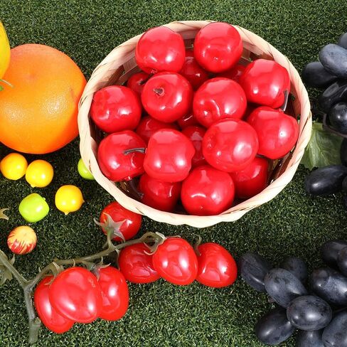 20 PCS Mini Mini Red Apples ، 1.8 inch LifeLike Red Apples Apple Decor Decor in Kuwait