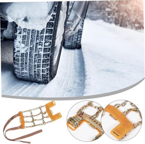 Emergency Snow Tire Chains for Suv and Pickup Trucks Adjustable Skid Chains Traction Device for Snow and Mud Reliable Grip with Ninesquare in Saudi Arabia